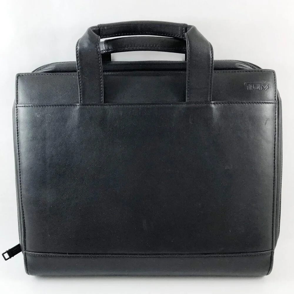 TUMI Black Leather Documents Case